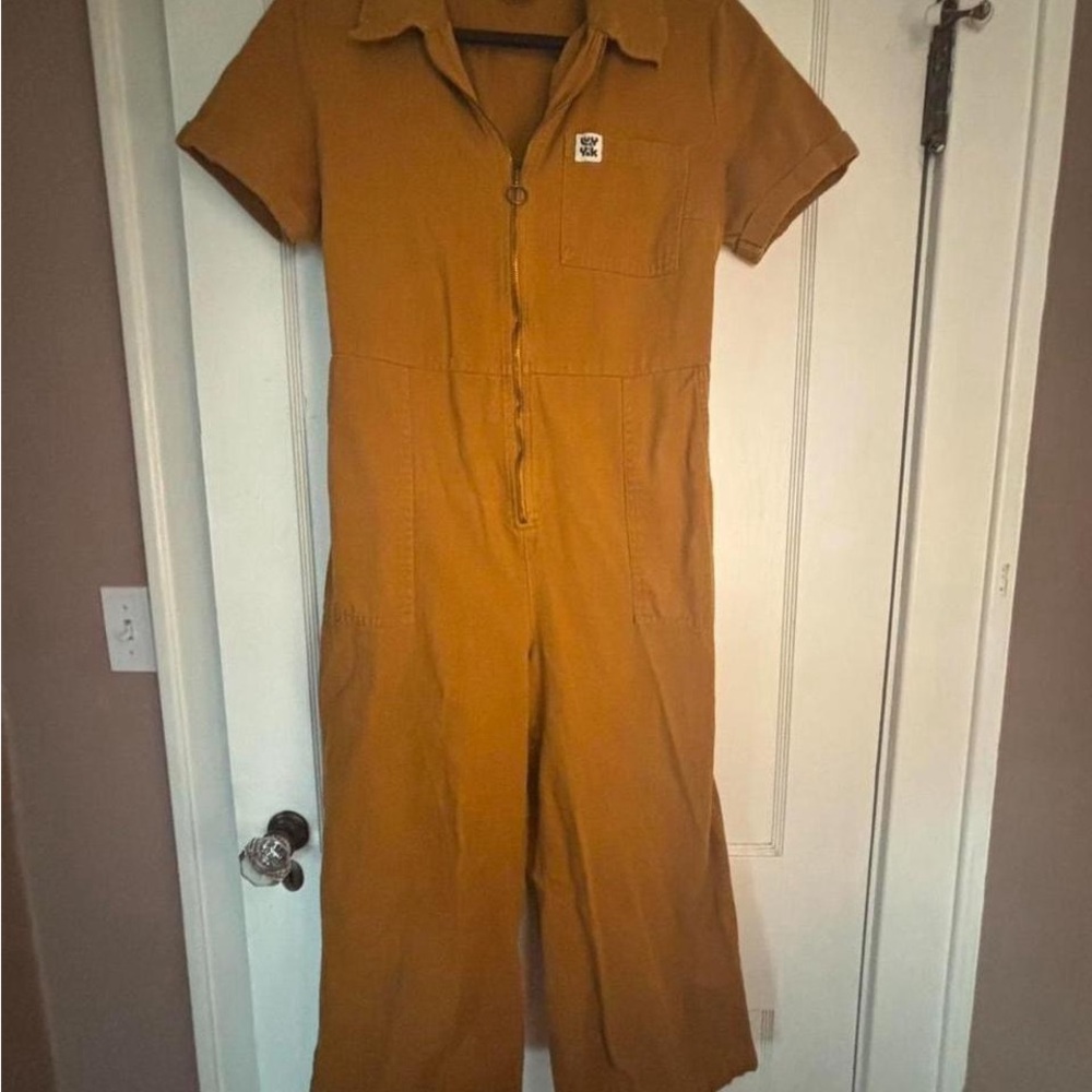 Lucy and Yak Mustard Ragan Jumpsuit - Picture 4 of 5
